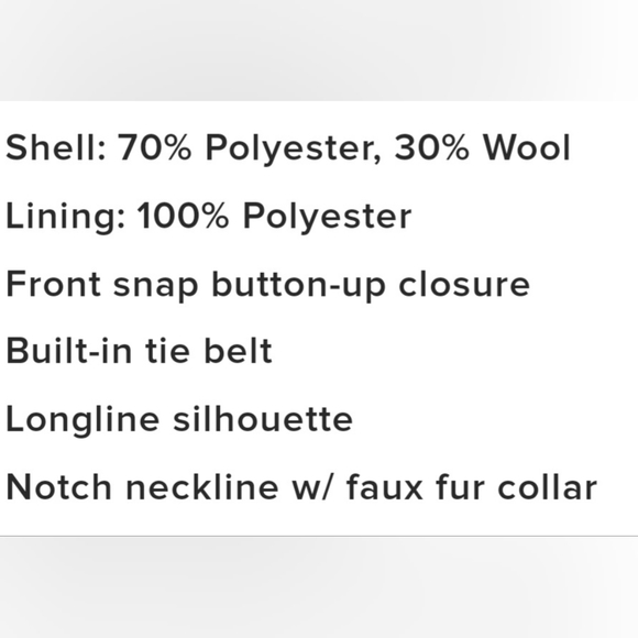 Anthropologie Plenty by Tracy Reece Montaigne coat with faux fur collar - Picture 15 of 16